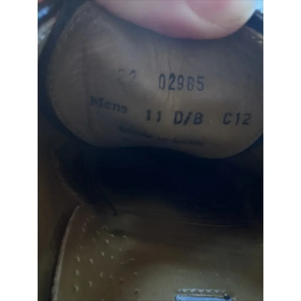 Johnston & Murphy Aristocraft Cap Toe Oxfords‎ Mens 11 D/B Burgundy Oxblood USA